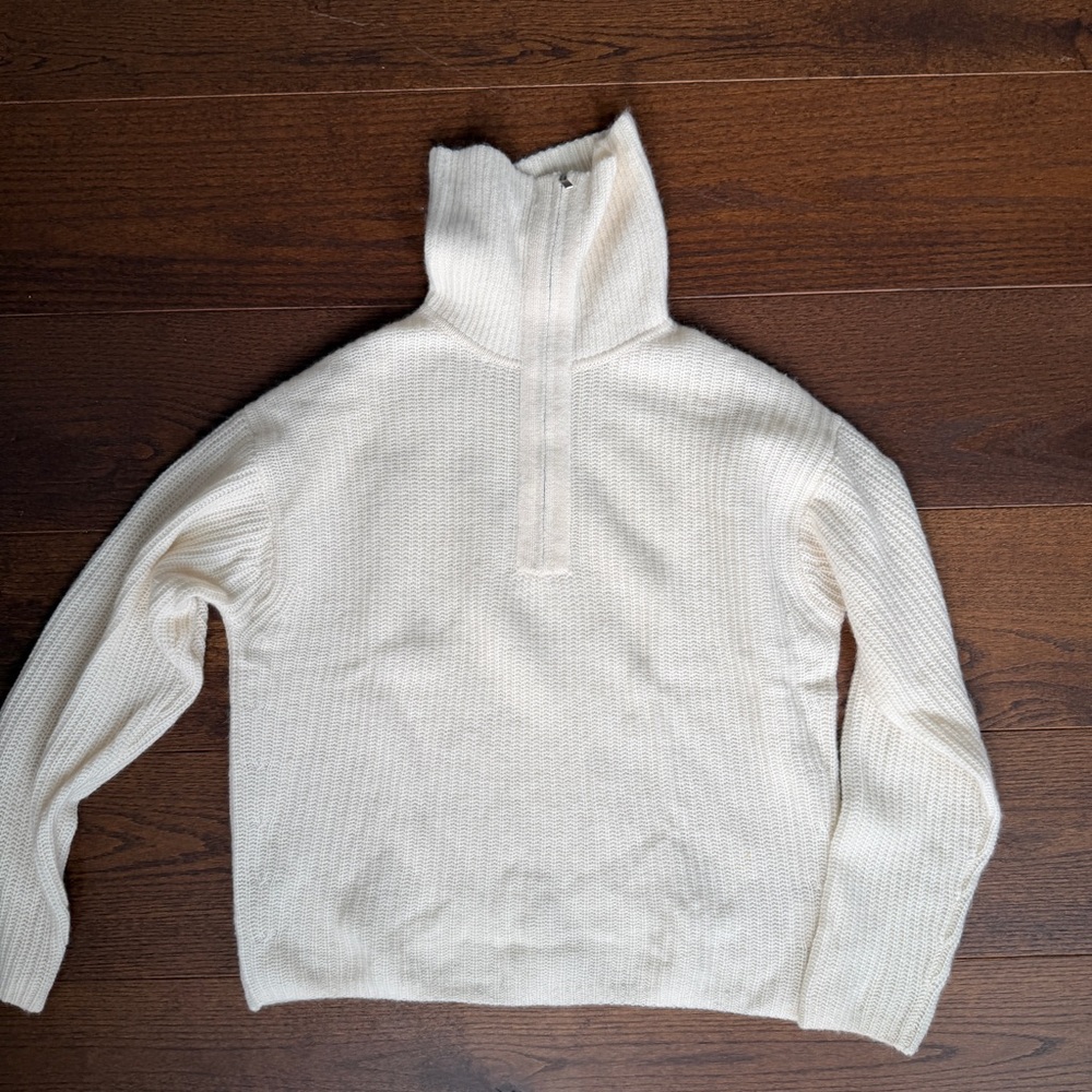 Sunny Cashmere Cream High Neck Sweater